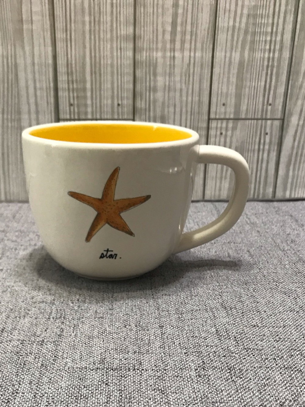 Rae Dunn Starfish Ceramic coffee mug